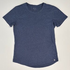 Figs Heathered Vapor Blue Super Soft Short Sleeve Underscrub